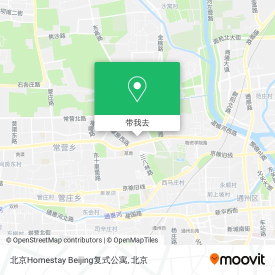北京Homestay Beijing复式公寓地图