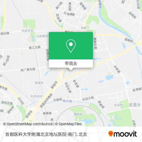 首都医科大学附属北京地坛医院-南门地图