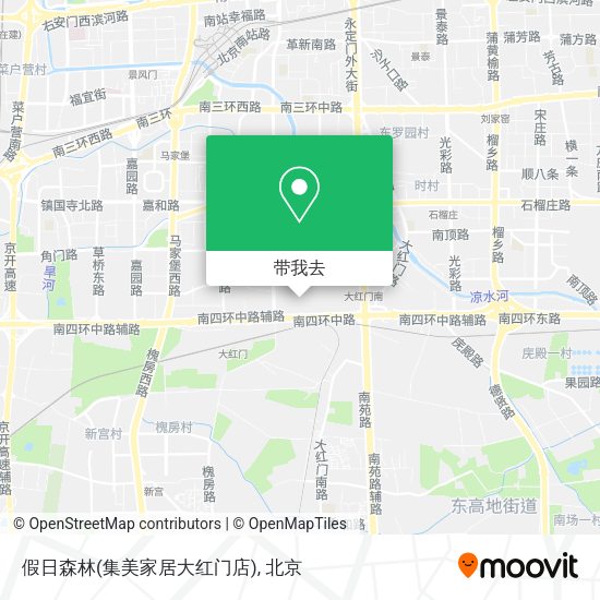 假日森林(集美家居大红门店)地图