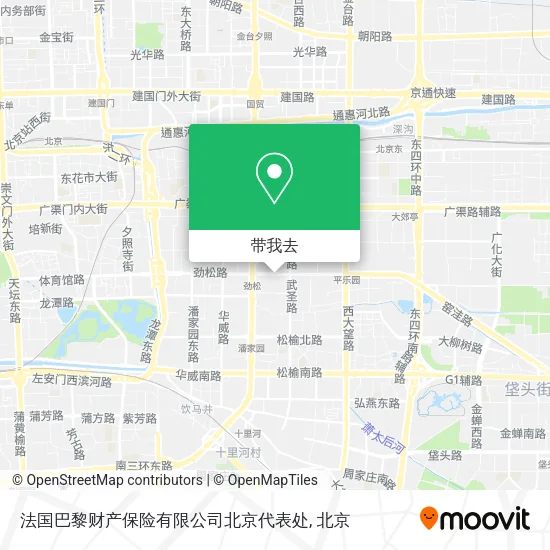 法国巴黎财产保险有限公司北京代表处地图