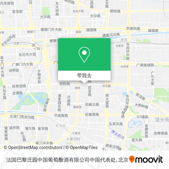 法国巴黎庄园中国葡萄酿酒有限公司中国代表处地图