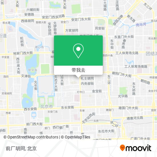 前厂胡同地图