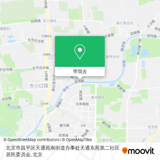 北京市昌平区天通苑南街道办事处天通东苑第二社区居民委员会地图