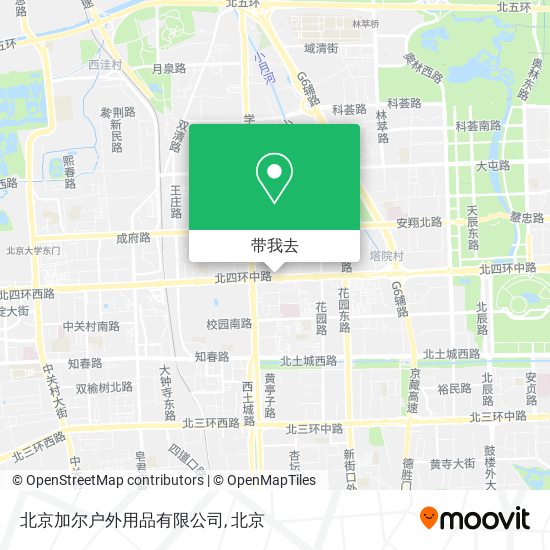 北京加尔户外用品有限公司地图