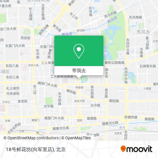 18号鲜花坊(向军里店)地图