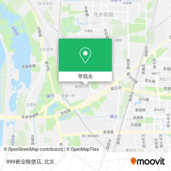 999裤业狼垡店地图