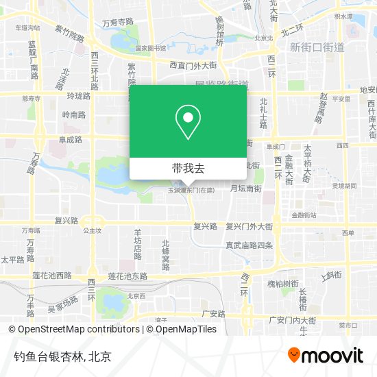 钓鱼台银杏林地图