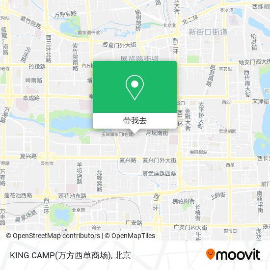 KING CAMP(万方西单商场)地图