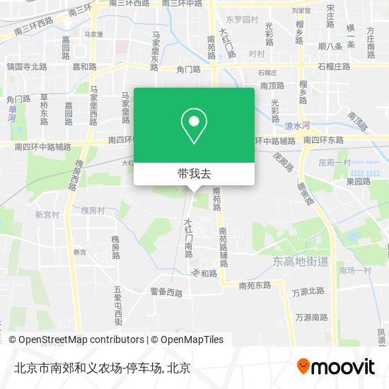 北京市南郊和义农场-停车场地图