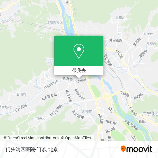 门头沟区医院-门诊地图