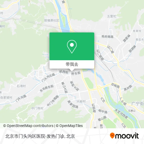 北京市门头沟区医院-发热门诊地图