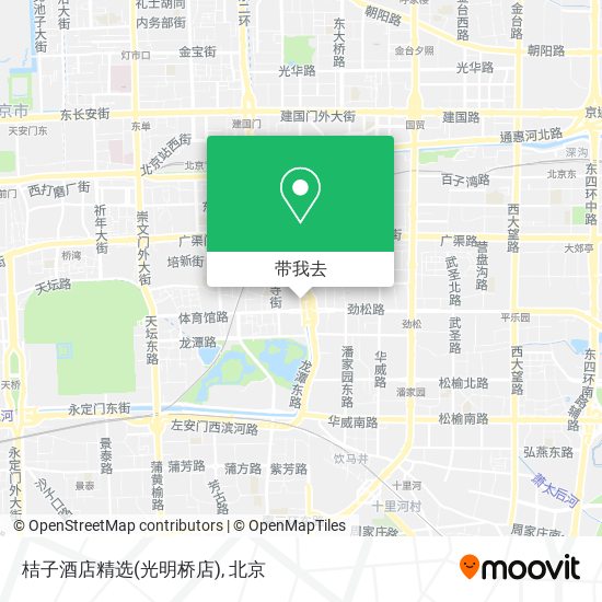 桔子酒店精选(光明桥店)地图