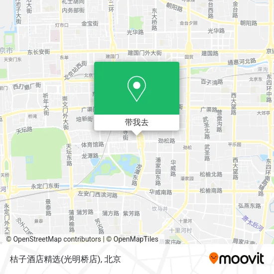 桔子酒店精选(光明桥店)地图