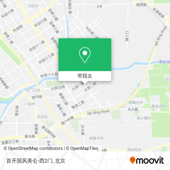 首开国风美仑-西2门地图