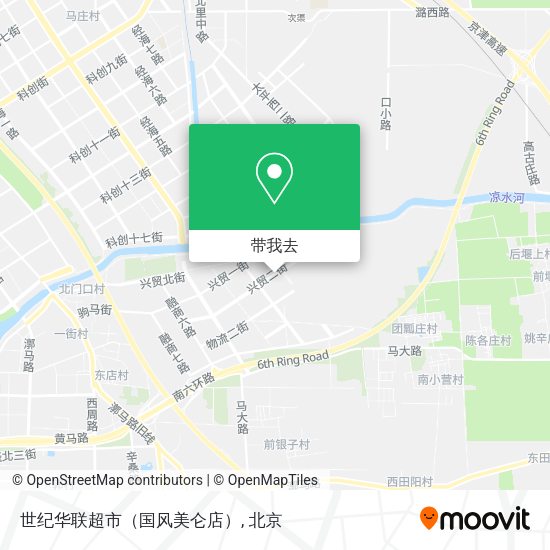 世纪华联超市（国风美仑店）地图
