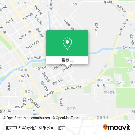 北京市天宏房地产有限公司地图