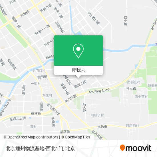 北京通州物流基地-西北1门地图