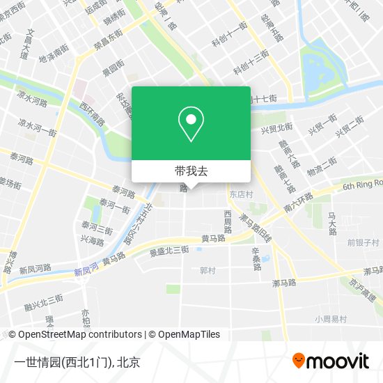 一世情园(西北1门)地图