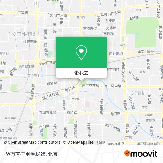 W万芳亭羽毛球馆地图