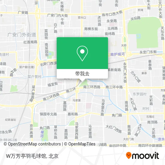 W万芳亭羽毛球馆地图