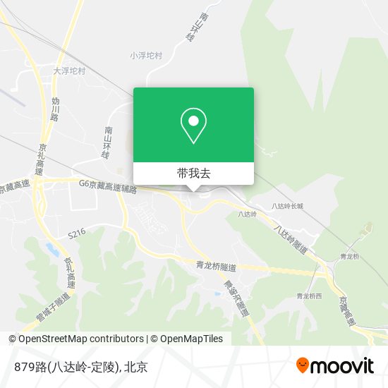 879路(八达岭-定陵)地图
