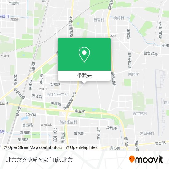北京京兴博爱医院-门诊地图
