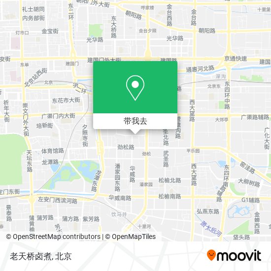 老天桥卤煮地图
