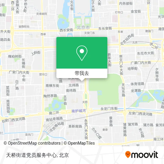 天桥街道党员服务中心地图