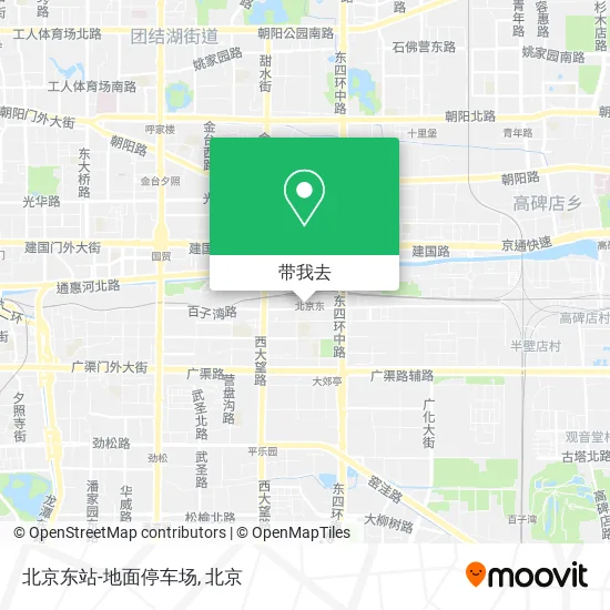 北京东站-地面停车场地图