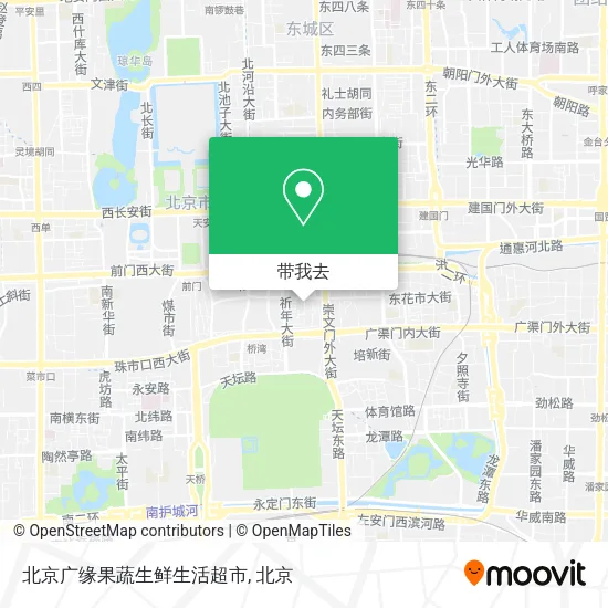 北京广缘果蔬生鲜生活超市地图
