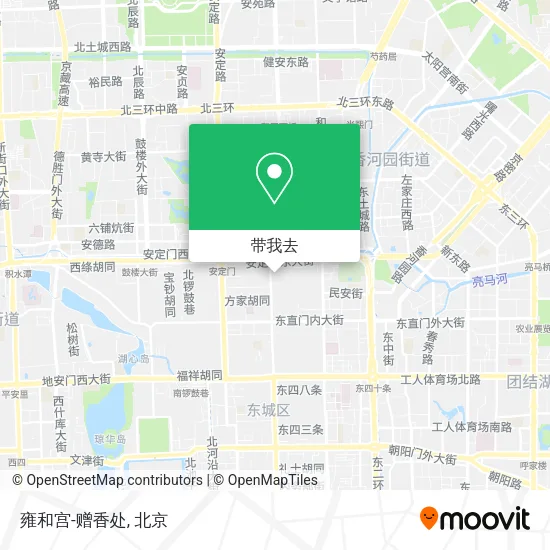 雍和宫-赠香处地图