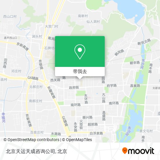 北京天运天成咨询公司地图