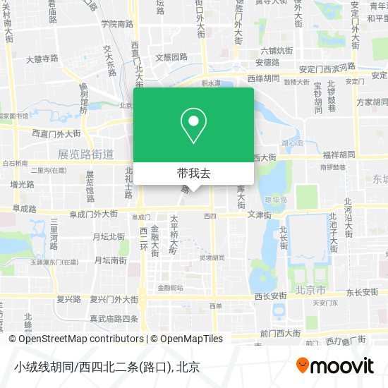 小绒线胡同/西四北二条(路口)地图