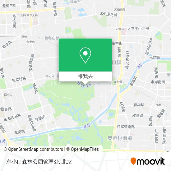 东小口森林公园管理处地图