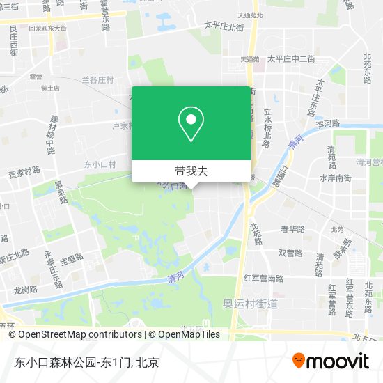 东小口森林公园-东1门地图