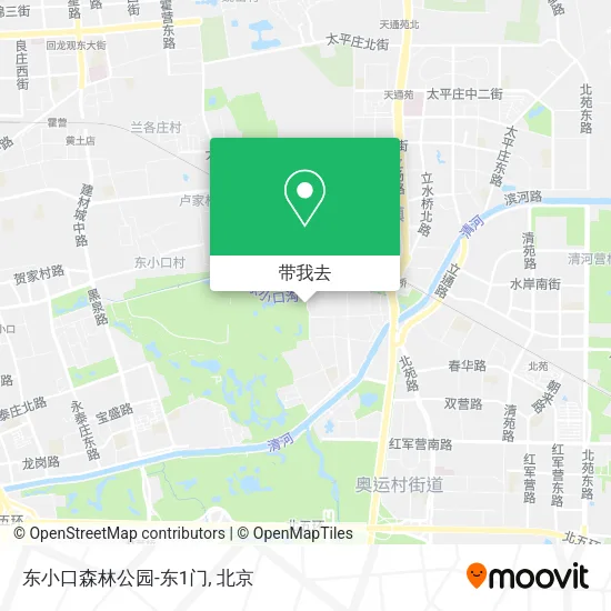 东小口森林公园-东1门地图