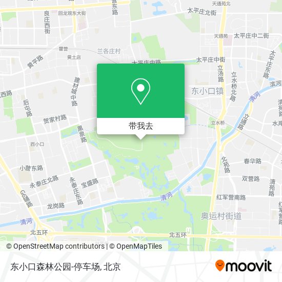 东小口森林公园-停车场地图