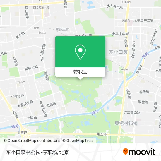 东小口森林公园-停车场地图
