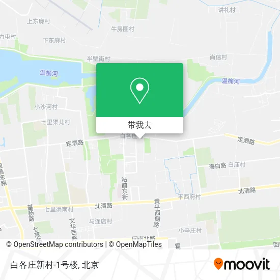白各庄新村-1号楼地图