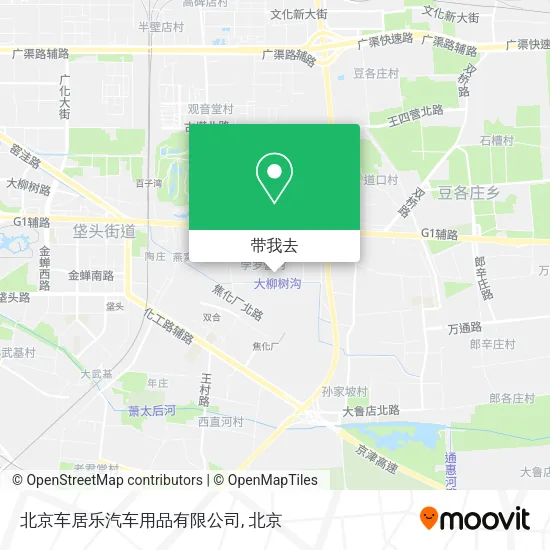 北京车居乐汽车用品有限公司地图