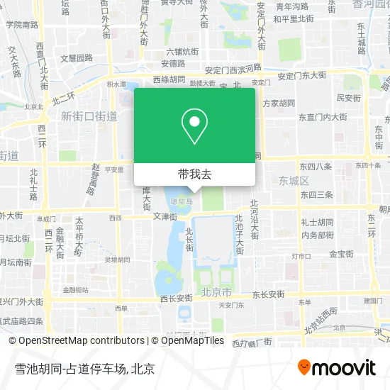 雪池胡同-占道停车场地图