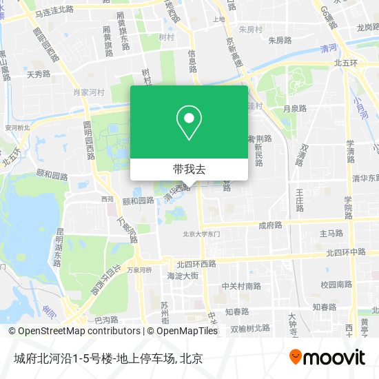 城府北河沿1-5号楼-地上停车场地图