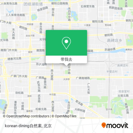 korean dining自然素地图