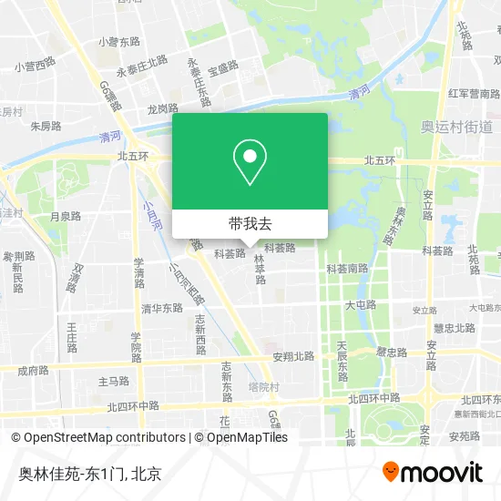 奥林佳苑-东1门地图