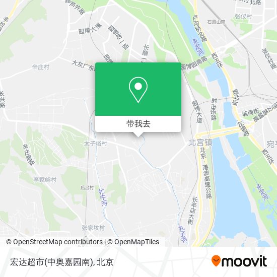 宏达超市(中奥嘉园南)地图