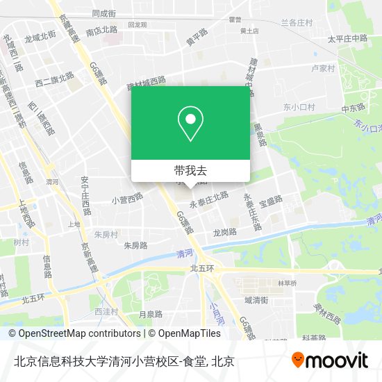 北京信息科技大学清河小营校区-食堂地图