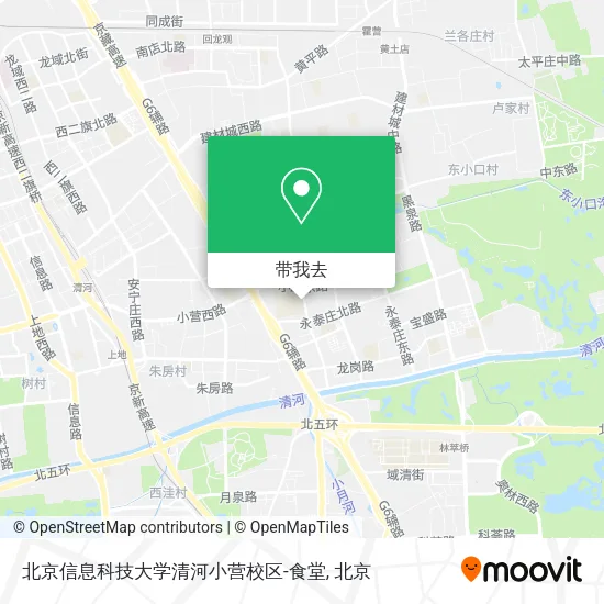 北京信息科技大学清河小营校区-食堂地图