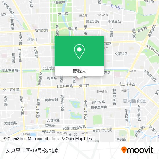 安贞里二区-19号楼地图