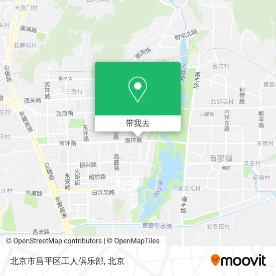 北京市昌平区工人俱乐部地图