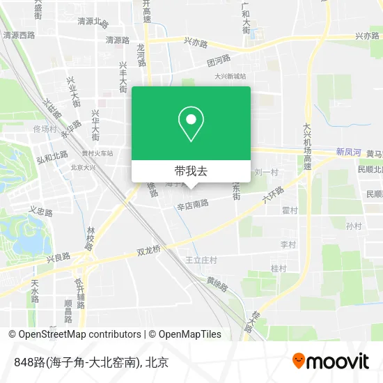 848路(海子角-大北窑南)地图